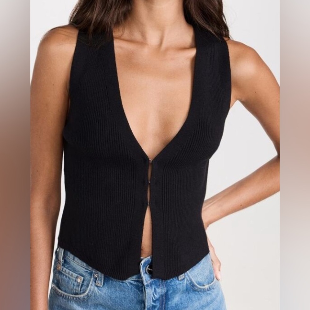 Reformation Myrtle Cotton Sweater Top